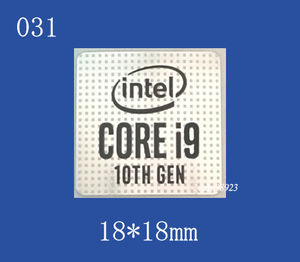 即決031【 CORE i9 10th Gen 】エンブレムシール追加同梱発送OK■ 条件付き送料無料 未使用