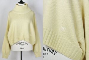 CELINE by Hedi Slimane cashmere Chunky sweater size S セリーヌ カシミヤ チャンキー ニット セーター トリオンフ 刺繍 b8885