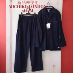 M　ミチコロンドン メンズ パジャマ  シャツ パンツ 上下セット ルームウェア