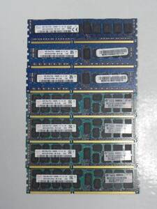 E9758 Y(7枚セット計48GB)hynix 8GB 2Rx4 PC3-12800R*4枚/4GB 2Rx8 PC3L-10600R*2枚/SKhynix 8GB 1Rx4 PC3L-12800R*1枚 サーバー用メモリ