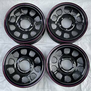 デイトナ G2 ブラック 16-5.5J 5H139.7 ＋22 ホイール4本セット ジムニー JB64W JB23W アウトレット品 01-2430S