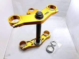 １円売切！新品！T2Racing製　MC21・28用 トリプルクランプキット　タイプ１　【 ゴールド 】　Ｂ品　NSR250R　ステム