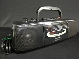 ii601●【美品・訳アリ】 Panasonic/パナソニック ステレオラジオカセットレコーダー RX-FS22 ワイドFM ラジオ カセット 昭和レトロ/80