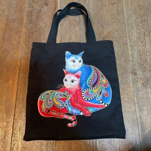 猫柄 リバーシブルバッグ ハンドメイド