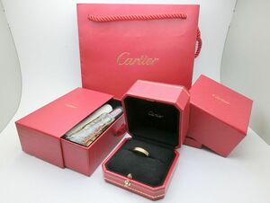 1000円スタート リング 指輪 Cartier カルティエ ヴァンドーム ＃54 Au750 18K 3色ゴールド 総重量約5.0g 付属品有 アクセサリー 5 M203