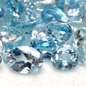 1円〜!!小粒!!［天然アクアマリンおまとめ71.5ct］j 約14.3g ルース 裸石 宝石 ジュエリー jewelry aquamarine ベリル w4つ26