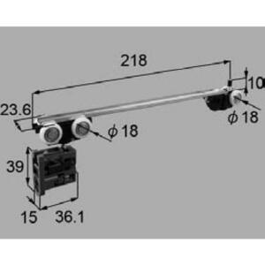 LIXIL リクシル トステム 室内建具 上吊引戸 調整吊り車 吊車B 引込み戸用 MDV114 （10WL) 注：ピン位置218mm
