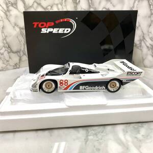 【TH0123】TOPSPEED 1/18スケール ポルシェ 962 ホワイトカラー ミニカー 外箱付き トップスピード コレクション