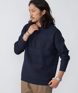 「SHIPS」 長袖ニット SMALL ネイビー メンズ