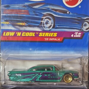 ホットウィール Hot Wheels ’59 インパラ 1998年発売品 未開封品 長期暗室保管品 ビンテージ ミニカー