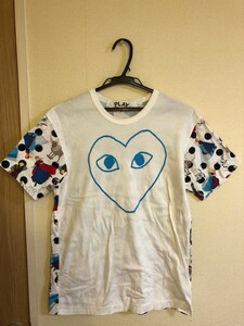 〔希少〕コム・デ・ギャルソン・プレイ：COMME DES GARCONS PLAY　アナと雪の女王Tシャツ