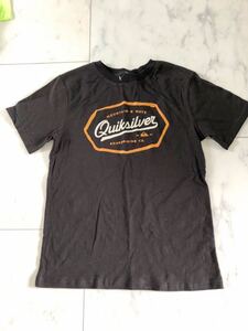 新品　 クイックシルバー Quiksilver Tシャツ　キッズ　黒　ブラック　M 140 150