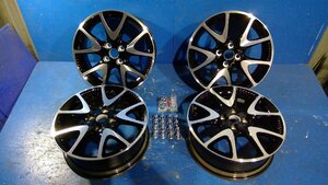 (S)　トヨタ ヤリス MXPA10 MXPA15 純正 アルミホイール 16×6J+45 4穴 PCD100 新車外し ブラックポリッシュ ※個人宅配送不可支店止め