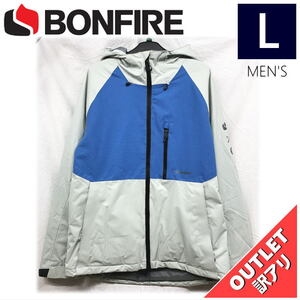 【OUTLET】 BONFIRE PYRE INSULATED JKT カラー:LT GREY Lサイズ メンズ スノーボード スキー ジャケット JACKET アウトレット