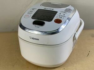 ◆GI12 圧力IH炊飯ジャー 象印 極め羽釜 NP-QA06型 炊飯容量0.63L ZOJIRUSHI プライムホワイト 3.5合炊き 動作確認済み 約5.8kg◆T