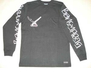 Stussy x Neighborhood Boneyards Yard Pocket Crew 黒 M 新品 ステューシー ネイバーフッド 長袖 Tシャツ ポケット NY LA TOKYO LONDON