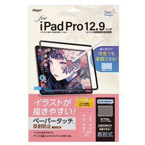 ナカバヤシ iPad Pro12.9インチ用 着脱式ペーパータッチフィルム TBF-IPP202FDGPK /l