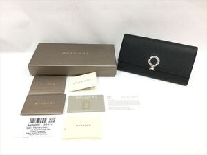 〇〇 BVLGARI ブルガリ 長財布 レザー メンズ 30414 ブラック 目立った傷や汚れなし