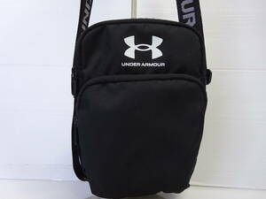 中古 美品 UNDER ARMOUR ショルダーバッグ 1364192 ブラック UAルードン クロスボディ 斜め掛け トレーニングバッグ アンダーアーマー