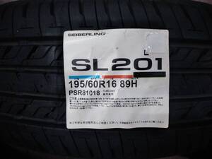 ブリヂストン工場製　１９５/６０R１６ ８９H SEIBERLING　セイバーリング　SL201 格安新品４本セット