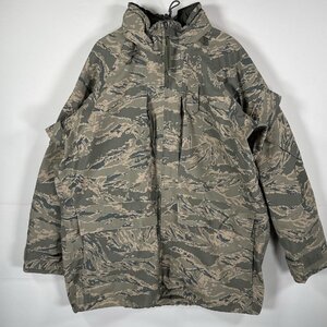 USA古着 ミリタリージャケット ECWCS GORE-TEX タイガーカモ ゴアテックスパーカー デジカモ 米軍 実物 カモフラ large long グレー