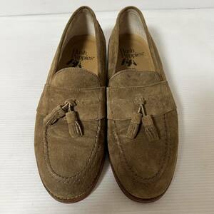 Hush Puppies OTSUKA 大塚製靴　スエードタッセルローファー　251/2 25.5cm 革靴 ブラウン　ハッシュパピー　＊11