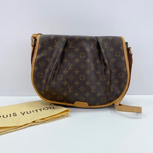 1円 ルイヴィトン Louis Vuitton メニルモンタン ショルダーバッグ PVC レザー ブラウン系 モノグラム YH605