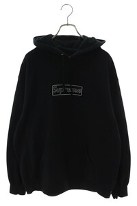 シュプリーム Chalk Box Logo Hooded Sweatshirt サイズ:L カウズショークロゴパーカー 中古 OM10