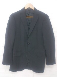 ◇ green label relaxing UNITED ARROWS 3B ウール混 長袖 テーラード ジャケット サイズ42 ダークネイビー系 メンズ P