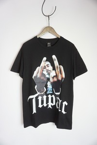 美品 正規 23SS WACKO MARIA ワコマリア 2PAC TUPAC / CREW NECK T-SHIRT (TYPE-2) Tシャツ 半袖 カットソー 黒M本物1112N▲