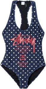 ステューシー STUSSY スポーツワンピース 水着 213034 WOMEN SPORT ONE PIECE SWIMSUIT NAVY