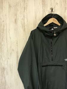 307☆【ナイロン アノラックパーカー】THE NORTH FACE ノースフェイス 黒 L