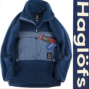 定4.5万 新品◆Haglofs×Nigel Cabourn◆POLARTEC IC3 マウンテン スモック US S JPN M 青◆ホグロフス ナイジェル・ケーボン 605015◆J599