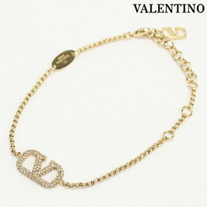 11/25はさらに+10倍 中古 ヴァレンティノ ブレスレット レディース ブランド VALENTINO Vロゴ シグネチャー 4W2J0F84CW MH5 アクセサリー