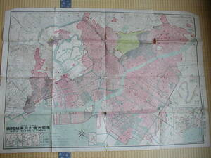 帝都大震火災系統地図 東京帝国大学罹災者情報局調査 東京日日新聞社 大阪毎日新聞社 大正12年