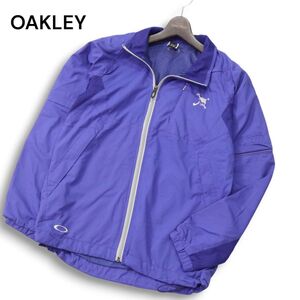 OAKLEY オークリー スカルコレクション 通年 スカル刺繍★メッシュ切替 ウインドブレーカー ジャケット Sz.M　メンズ ゴルフ　I4T02501_8#O