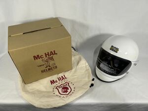 送料無料！未使用McHAL Apolloマックホール、アポロ　フルフェイスヘルメット TT&CO オフホワイト L~XLサイズ