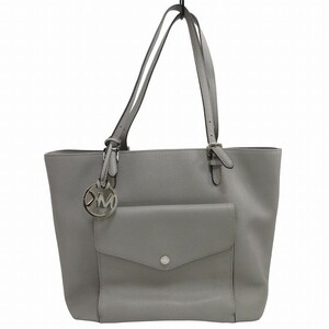 マイケルマイケルコース Michael michael kors レザーハンドバッグ トートバック シルバーチャーム グレー 0511 ■GY14 レディース