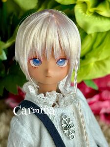 【Carmina】カスタムヘッド　ピュアニーモ用ヘッド（タン）髪色ホワイト