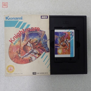 動作保証品 MSX ROM 魔城伝説 ナイトメア KNIGHTMARE コナミ KONAMI 箱付【10