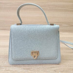 ◇ ◎ CHARLES＆KEITH チャールズ＆キース ショルダーバッグ ライトブルー系 レディース E