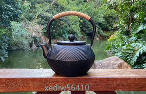 超人気☆茶壺 手彫り鉄壺 鉄器 茶器 茶道具 鉄やかん 鉄分補給 鉄びん★1200ml