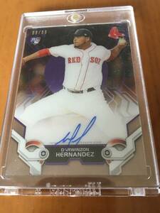 【 祝日本シリーズ進出/ソフトバンクホークス/D.Hernandez】2019 Topps High Tek Purple Rookie Auto /99　来日外国人　マグホ付