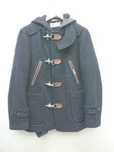 ■ NAVY × FREDY&GLOSTER 定番 通勤 通学 長袖 ダッフルコート サイズ46 ネイビー メンズ P