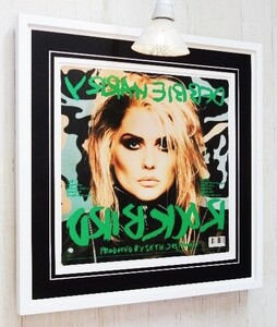 デボラ・ハリー/ウォーホル レコ裏ジャケ・アート/ブロンディ/額装/Deborah Harry/Rockbird/アンディ・ウォーホル/Andy Warhol/Blondie