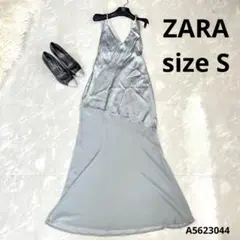 ZARA ザラ　キャミソール異素材ロング丈ワンピースsize S