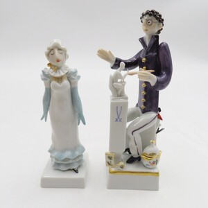 1円〜 Meissen マイセン ペーター・シュトラング作 手びねり人形 新古典/画家 フィギュリン 計2点 y258-3418406【Y商品】