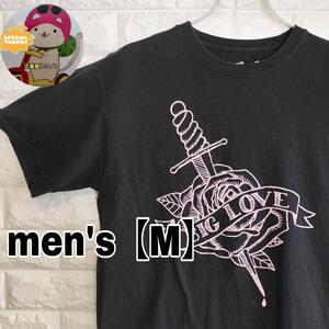 B848【Hanes】半袖Tシャツ【メンズM】ブラック