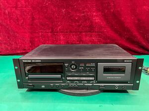 TASCAM CD-A500 CD カセットデッキ　CD再生OK、テープ動作不良　 (140s)