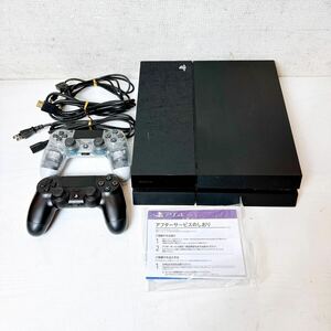 230＊中古 PS4 本体 500GB ブラック SONY PlayStation4 CUH-1100A コントローラー付き 通電確認済み＊